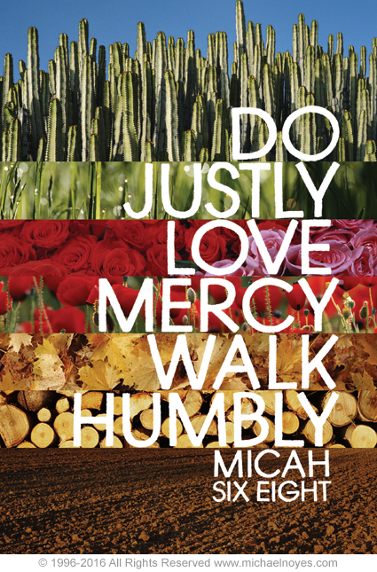 Micah 6:8, Calligraphy Art Plaques, Inspirational Gifts
