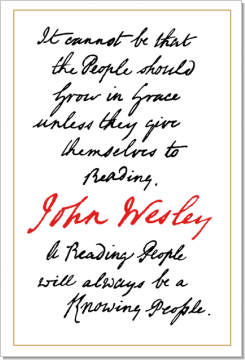 Reading, John Wesley, Calligraphy Art Plaques, Inspirational Gifts